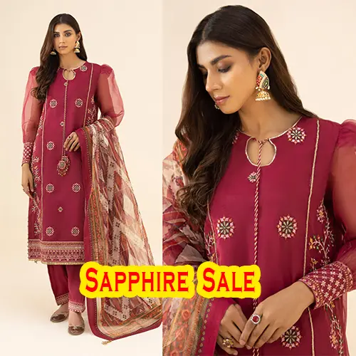 Sapphire Sale 70% Off Unstitched 